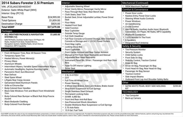 2014 Subaru Forester 2.5i Premium