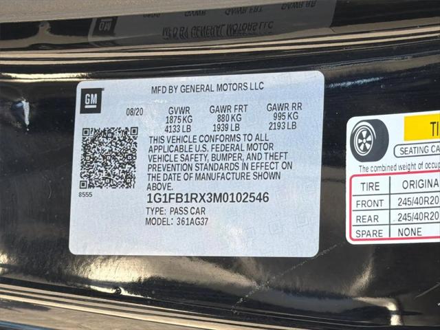2021 Chevrolet Camaro RWD Coupe 1LT