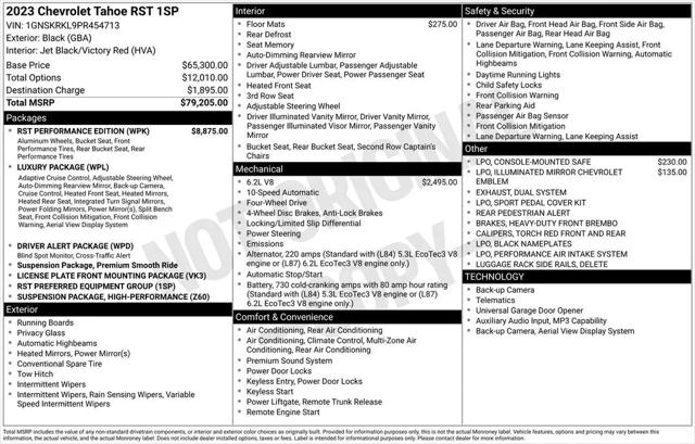 2023 Chevrolet Tahoe 4WD RST