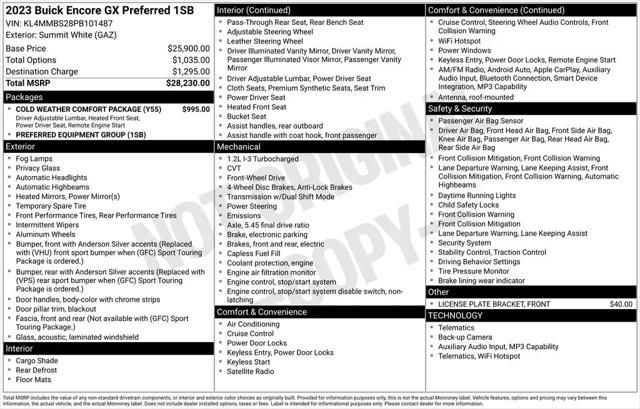 2023 Buick Encore GX Preferred FWD