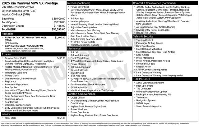 2025 Kia Carnival MPV SX Prestige