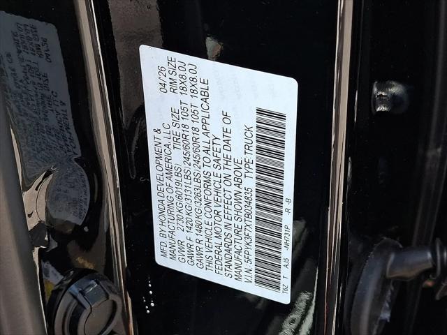 2026 Honda Ridgeline TrailSport+