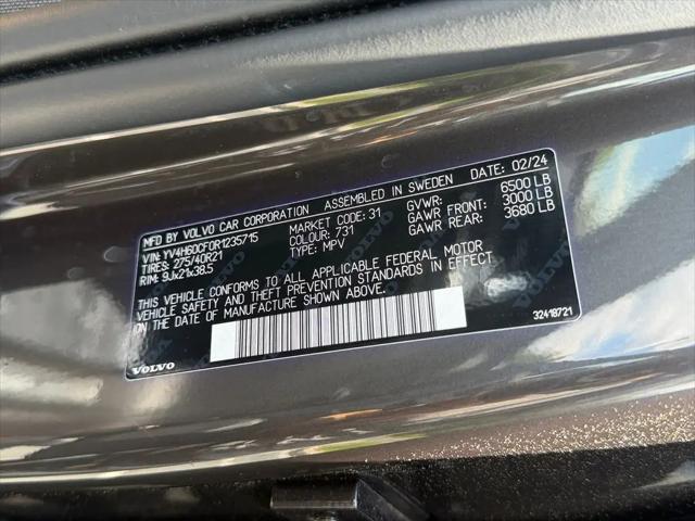 2024 Volvo XC90 Recharge T8 Ultimate Bright Theme 7-Seater