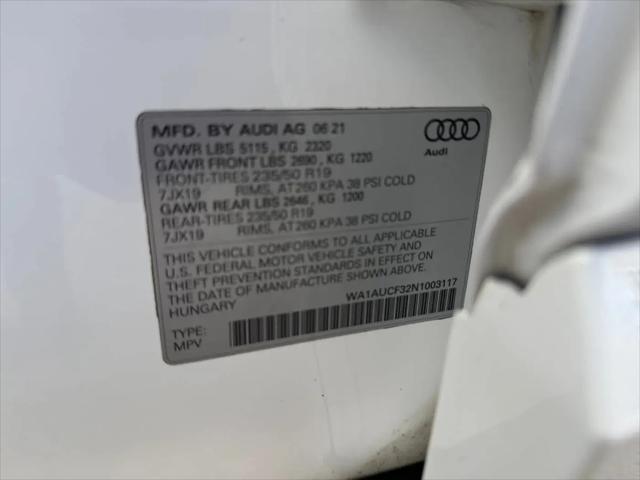 2022 Audi Q3 Premium 40 TFSI quattro Tiptronic