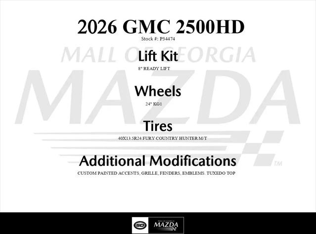 2026 GMC Sierra 2500HD Crew Cab, Standard Bed, AT4, 4WD