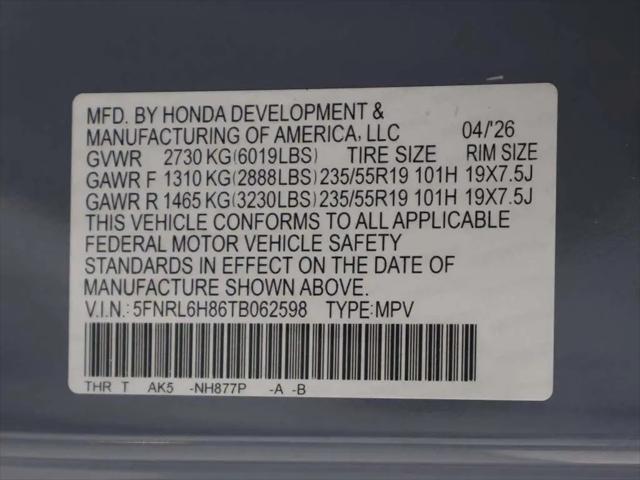 2026 Honda Odyssey Touring