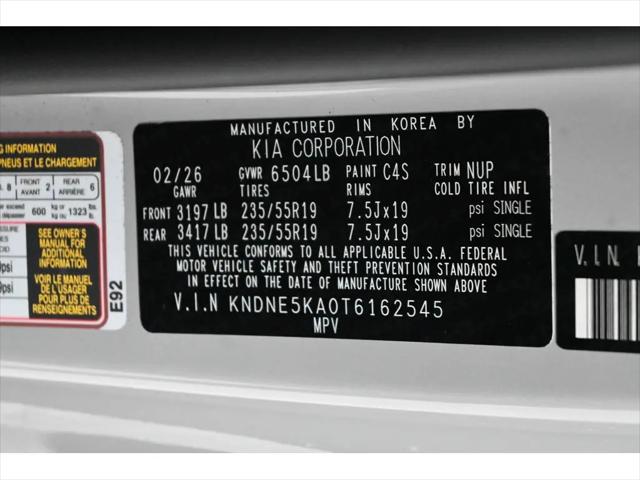 2026 Kia Carnival MPV SX