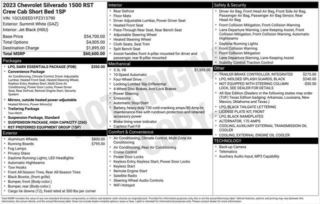 2023 Chevrolet Silverado 1500 4WD Crew Cab Short Bed RST