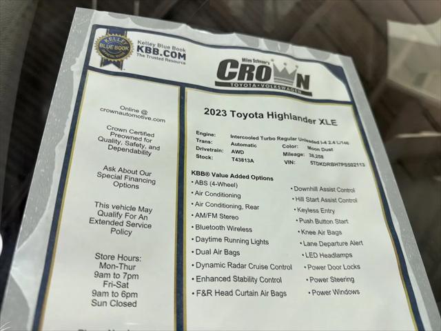 2023 Toyota Highlander XLE