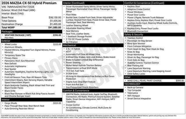 2026 Mazda CX-50 Hybrid Premium