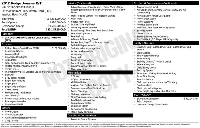 2012 Dodge Journey R/T