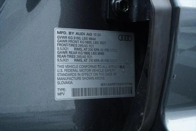2025 Audi SQ7 Premium Plus TFSI quattro Tiptronic