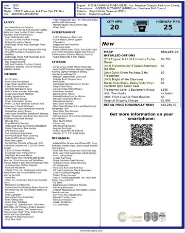 2023 Ram 2500 Tradesman Crew Cab 4x4 6'4" Box