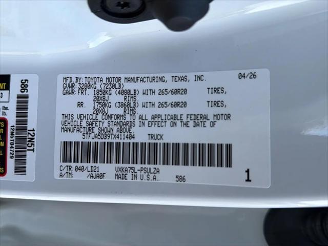 2026 Toyota Tundra Limited CrewMax 5.5' Bed