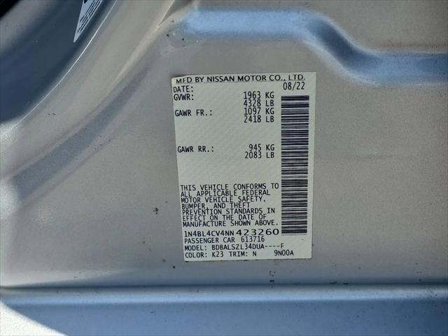 2022 Nissan Altima SR FWD