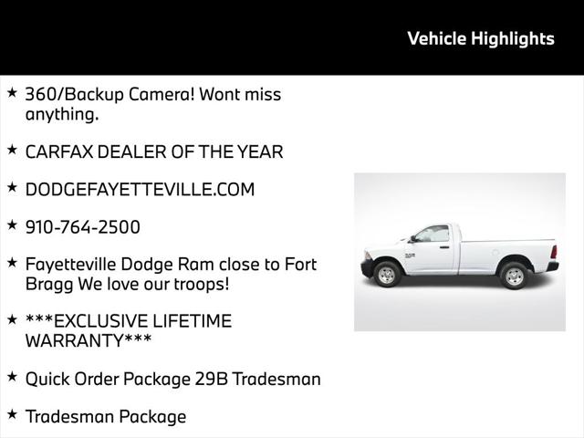 2022 Ram 1500 Classic Tradesman Regular Cab 4x4 8' Box