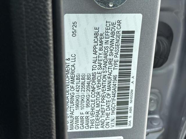 2025 Honda Accord Sedan SE