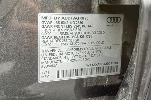 2021 Audi Q7 Premium 55 TFSI quattro Tiptronic