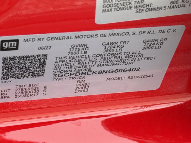 2022 Chevrolet Silverado 1500 4WD Crew Cab Short Bed Custom