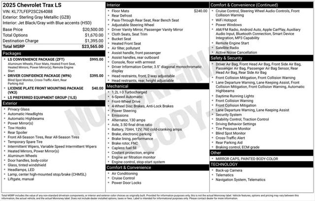 2025 Chevrolet Trax FWD LS