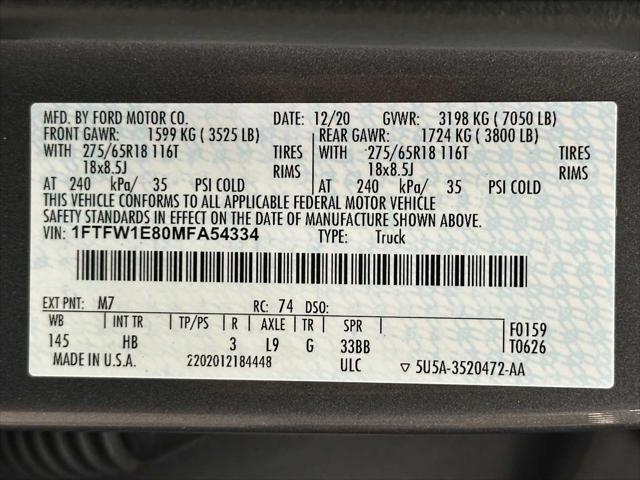 2021 Ford F-150 LARIAT