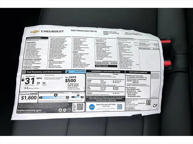 2026 Chevrolet TrailBlazer FWD RS