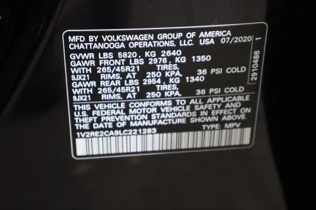 2020 Volkswagen Atlas Cross Sport 3.6L V6 SEL R-Line