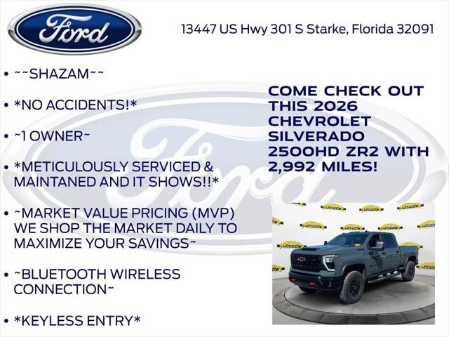 2026 Chevrolet Silverado 2500HD Crew Cab, Standard Bed, XR2, 4WD