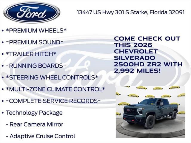 2026 Chevrolet Silverado 2500HD Crew Cab, Standard Bed, XR2, 4WD
