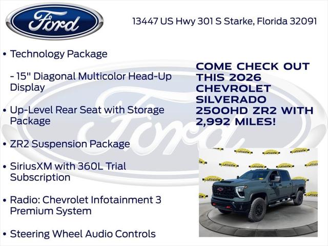 2026 Chevrolet Silverado 2500HD Crew Cab, Standard Bed, XR2, 4WD