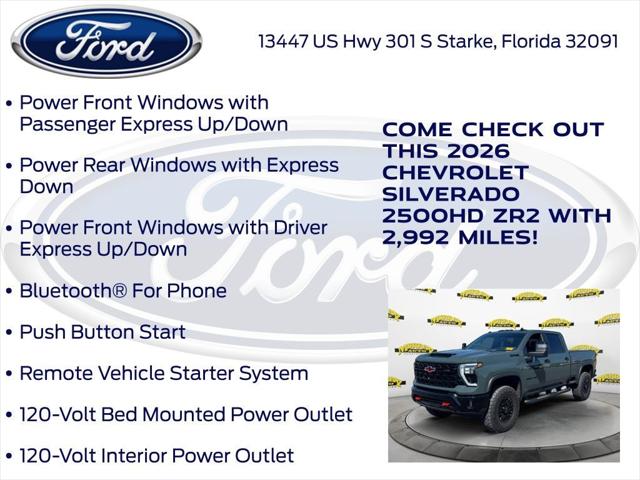 2026 Chevrolet Silverado 2500HD Crew Cab, Standard Bed, XR2, 4WD