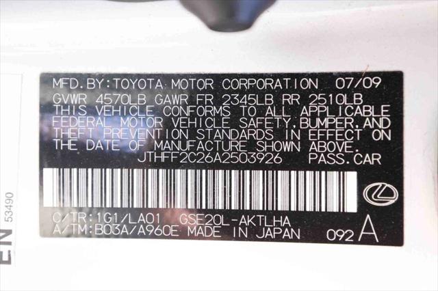 2010 Lexus IS 250C IS 250 Sport Convertible 2D