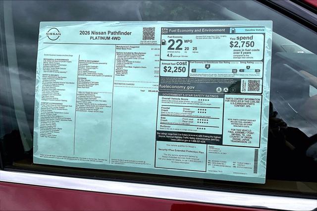 2026 Nissan Pathfinder Platinum