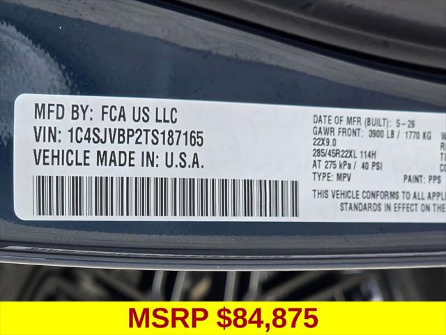 2026 Jeep Grand Wagoneer Limited Reserve 4x4