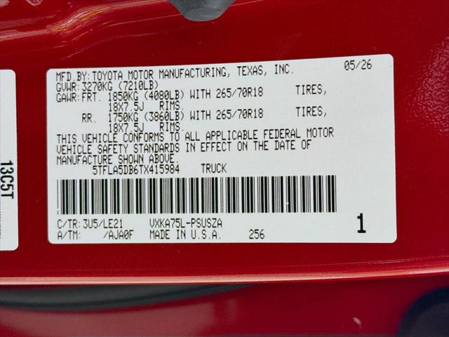 2026 Toyota Tundra SR5 CrewMax 5.5' Bed