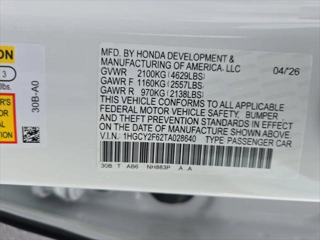 2026 Honda Accord Sedan EX-L
