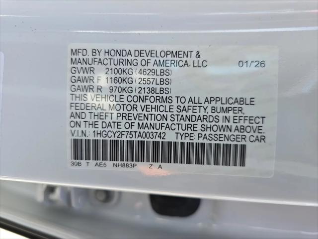 2026 Honda Accord Sedan Sport-L