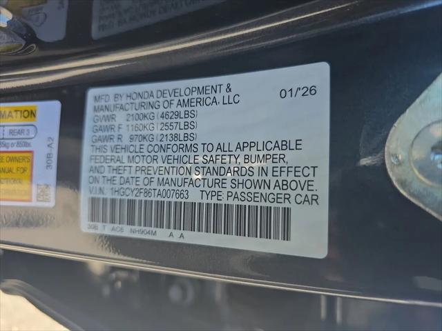 2026 Honda Accord Sedan Touring