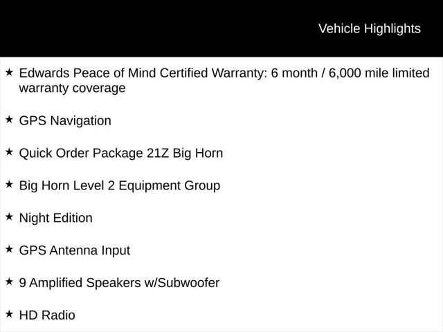2025 Ram 1500 Big Horn Crew Cab 4x4 5'7" Box
