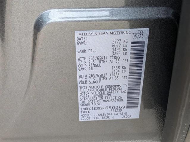 2025 Nissan Frontier Crew Cab SV 4x2
