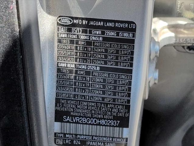 2013 Land Rover Range Rover Evoque Pure