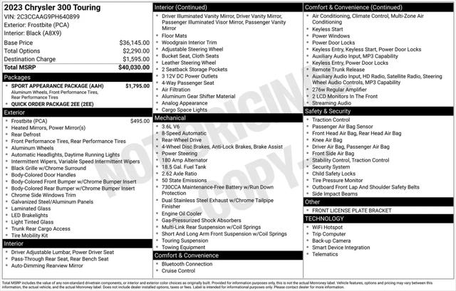 2023 Chrysler 300 Touring