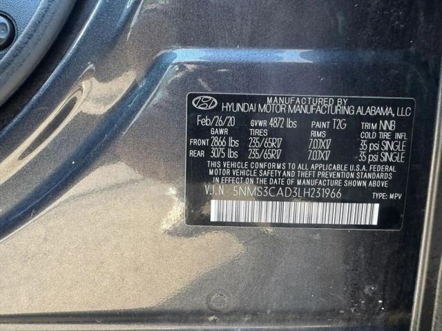 2020 Hyundai Santa Fe SEL