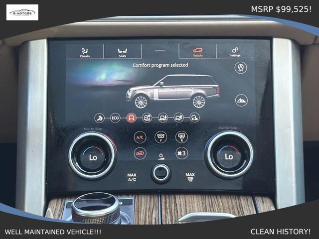 2019 Land Rover Range Rover 3.0L V6 Supercharged HSE
