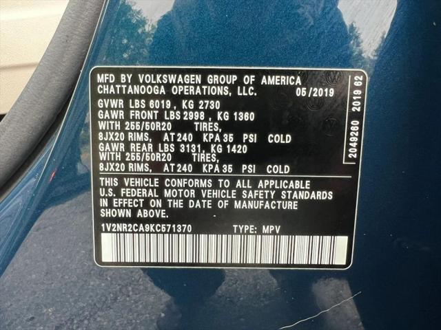 2019 Volkswagen Atlas 3.6L V6 SEL Premium