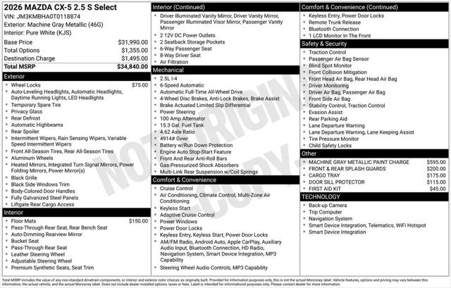 2026 Mazda CX-5 2.5 S Select