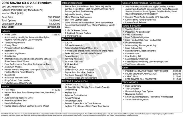 2026 Mazda CX-5 2.5 S Premium