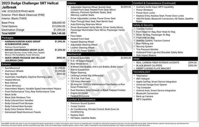 2023 Dodge Challenger SRT Hellcat Jailbreak