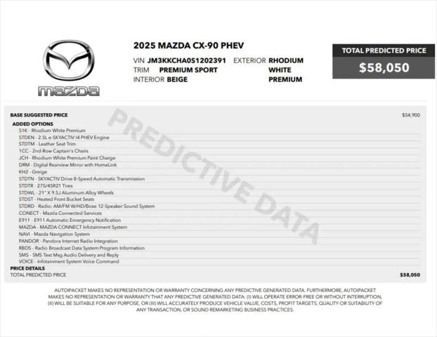 2025 Mazda X-90 Premium Sport