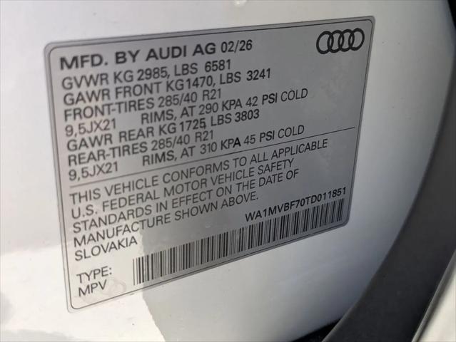2026 Audi Q7 Premium Plus S line TFSI quattro tiptronic